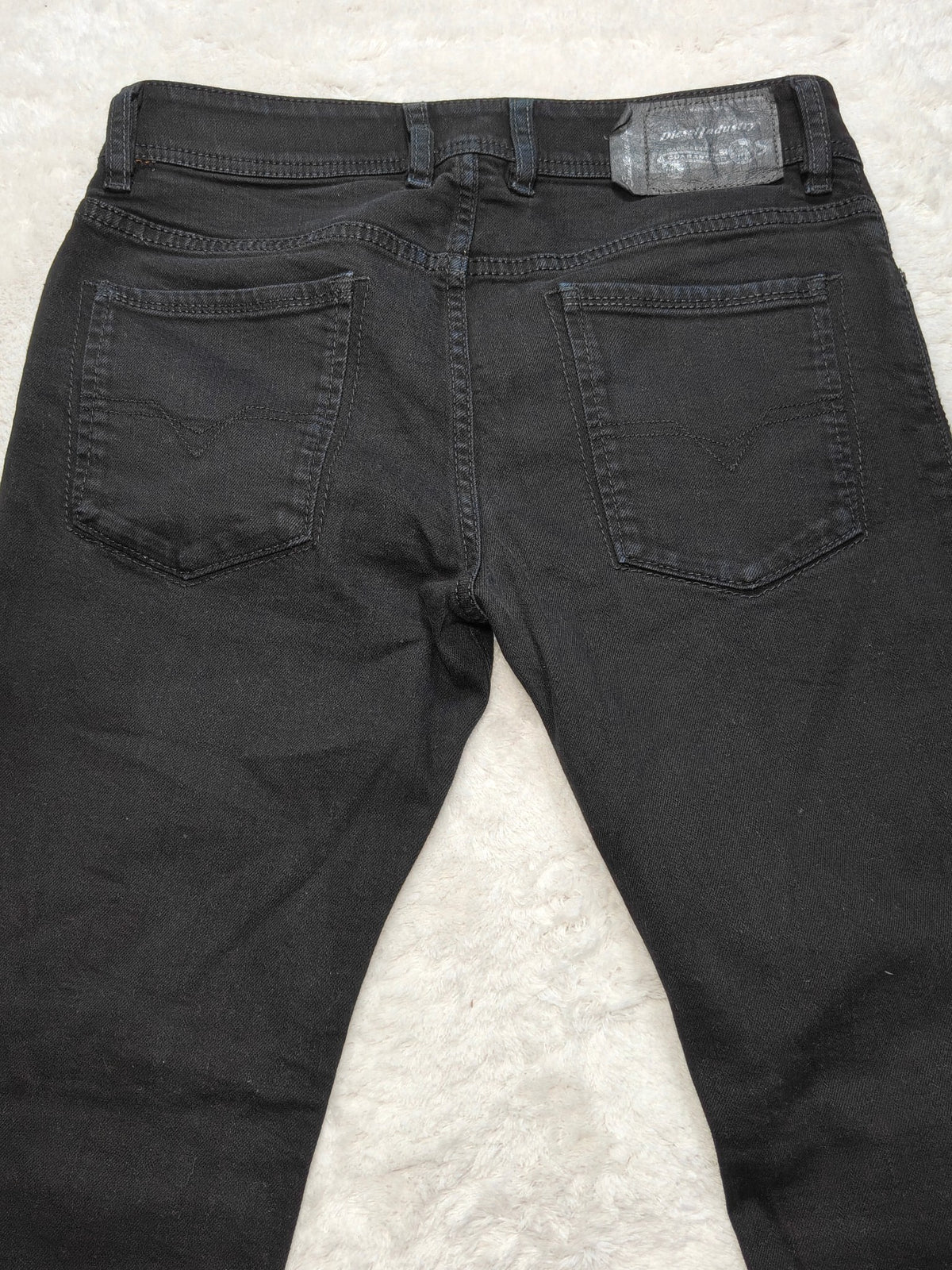 Men Diesel Sleenker Black 0886Z Slim W29 L30 Y2K Jeans
