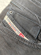 Men Diesel Sleenker Black 0886Z Slim W29 L30 Y2K Jeans