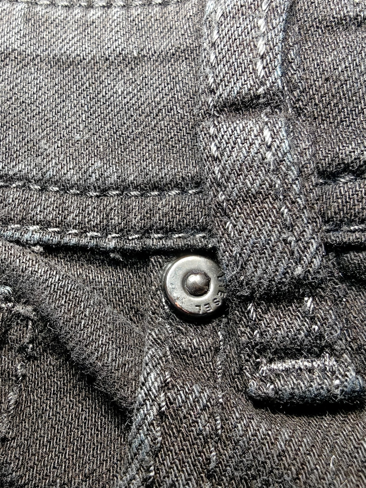 Men Diesel Sleenker Black 0886Z Slim W29 L30 Y2K Jeans