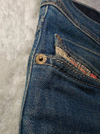 Men Diesel Tepphar Dark blue 0837I Slim carrot W28 L32 Y2K Jeans