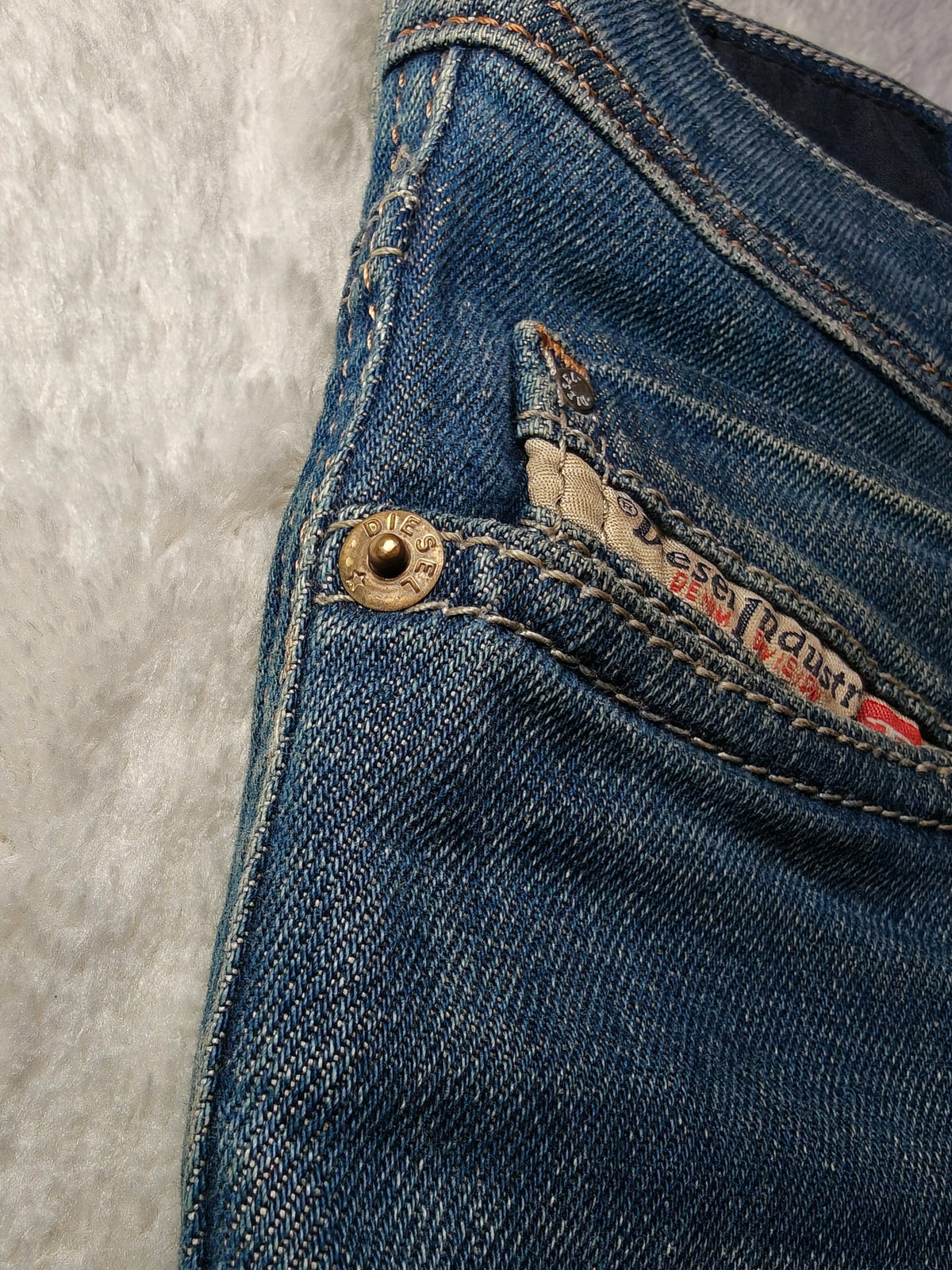 Men Diesel Tepphar Dark blue 0837I Slim carrot W28 L32 Y2K Jeans