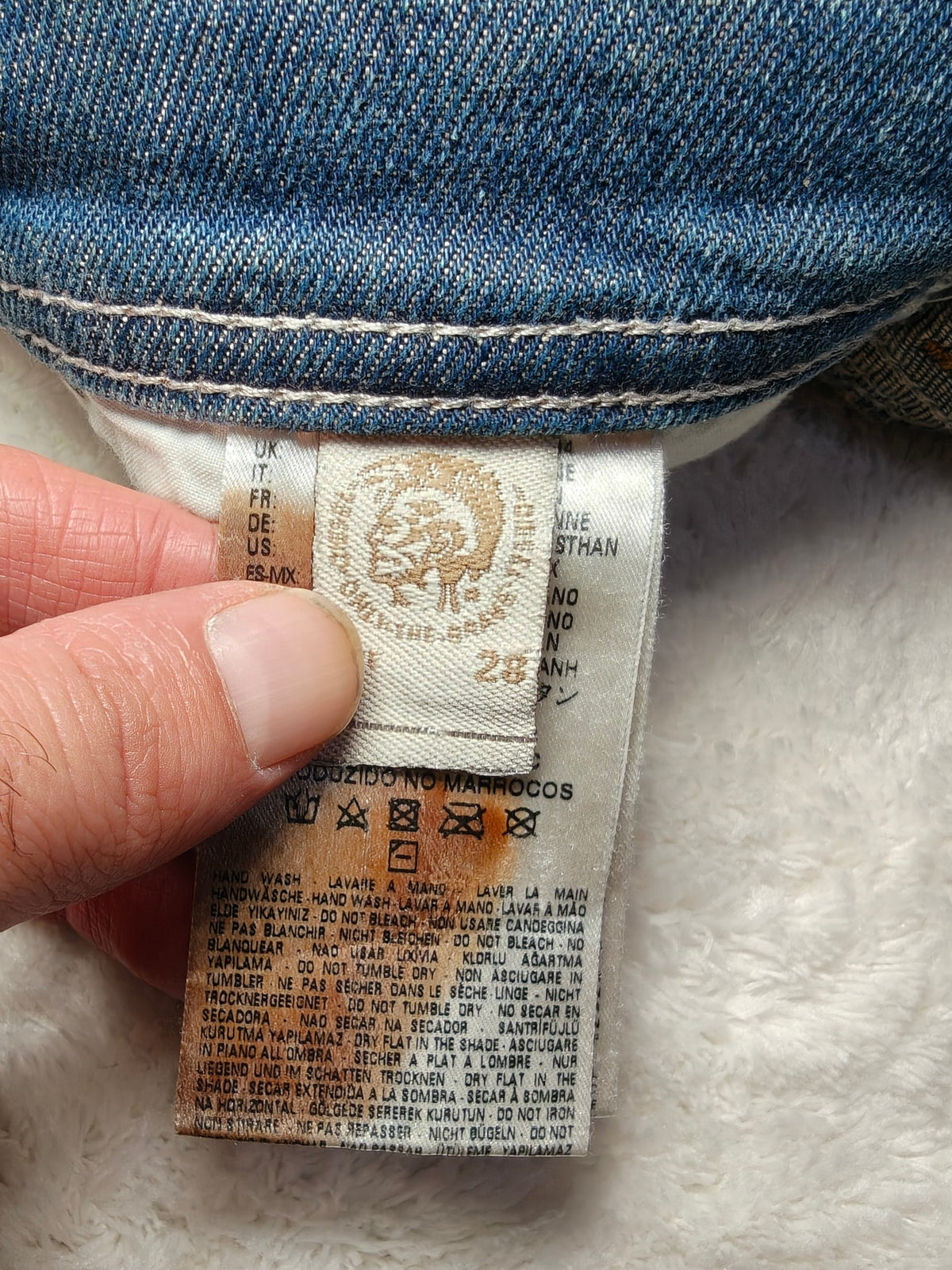 Men Diesel Tepphar Dark blue 0837I Slim carrot W28 L32 Y2K Jeans