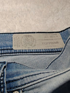 Men Diesel Tepphar Light blue 084CU Slim carrot W28 L30 Y2K Jeans