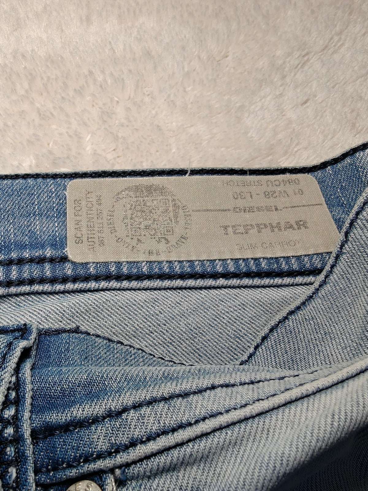 Men Diesel Tepphar Light blue 084CU Slim carrot W28 L30 Y2K Jeans
