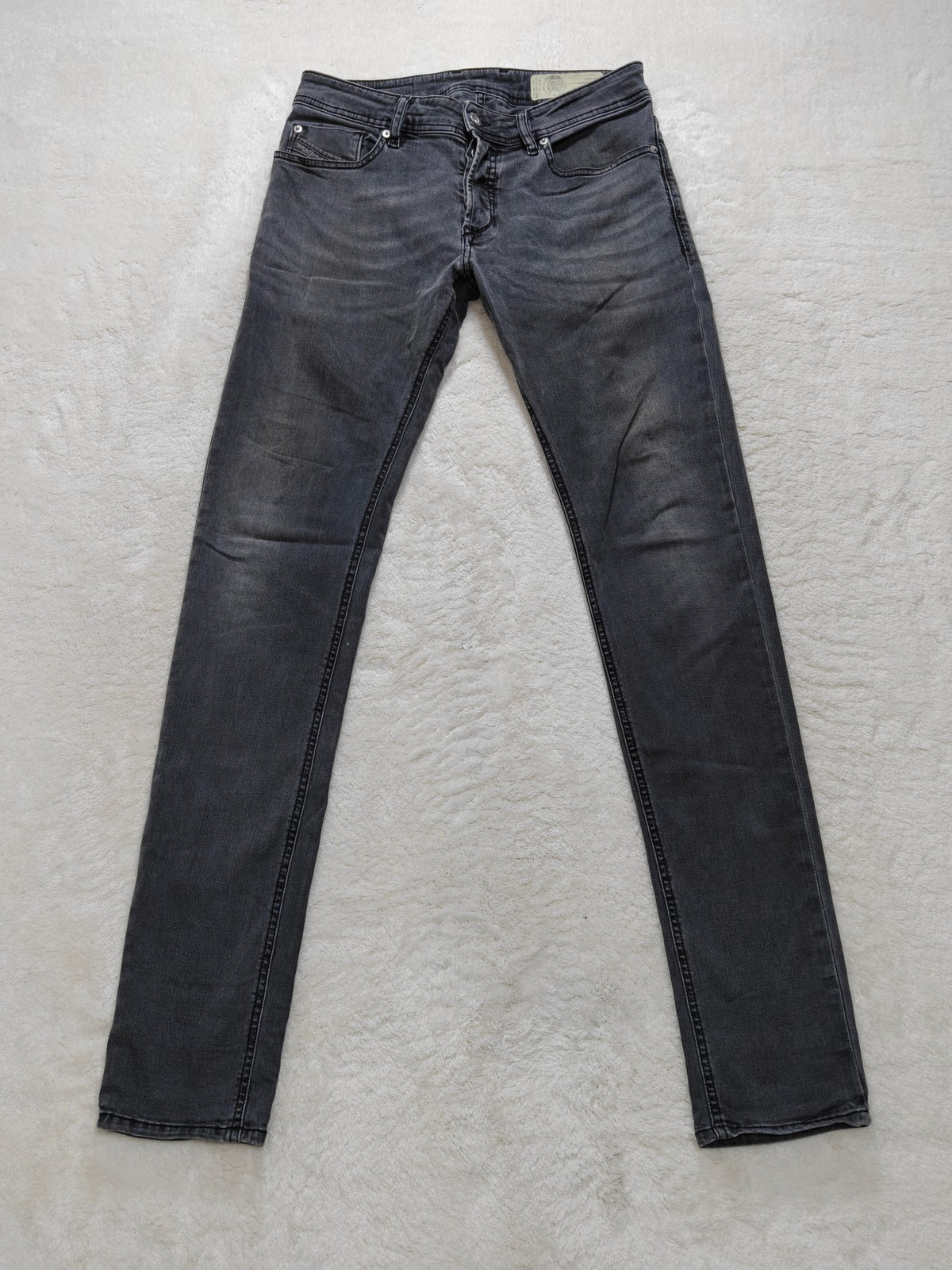 Men Diesel Troxer Black R6QE9 Slim W29 L32 Y2K Jeans