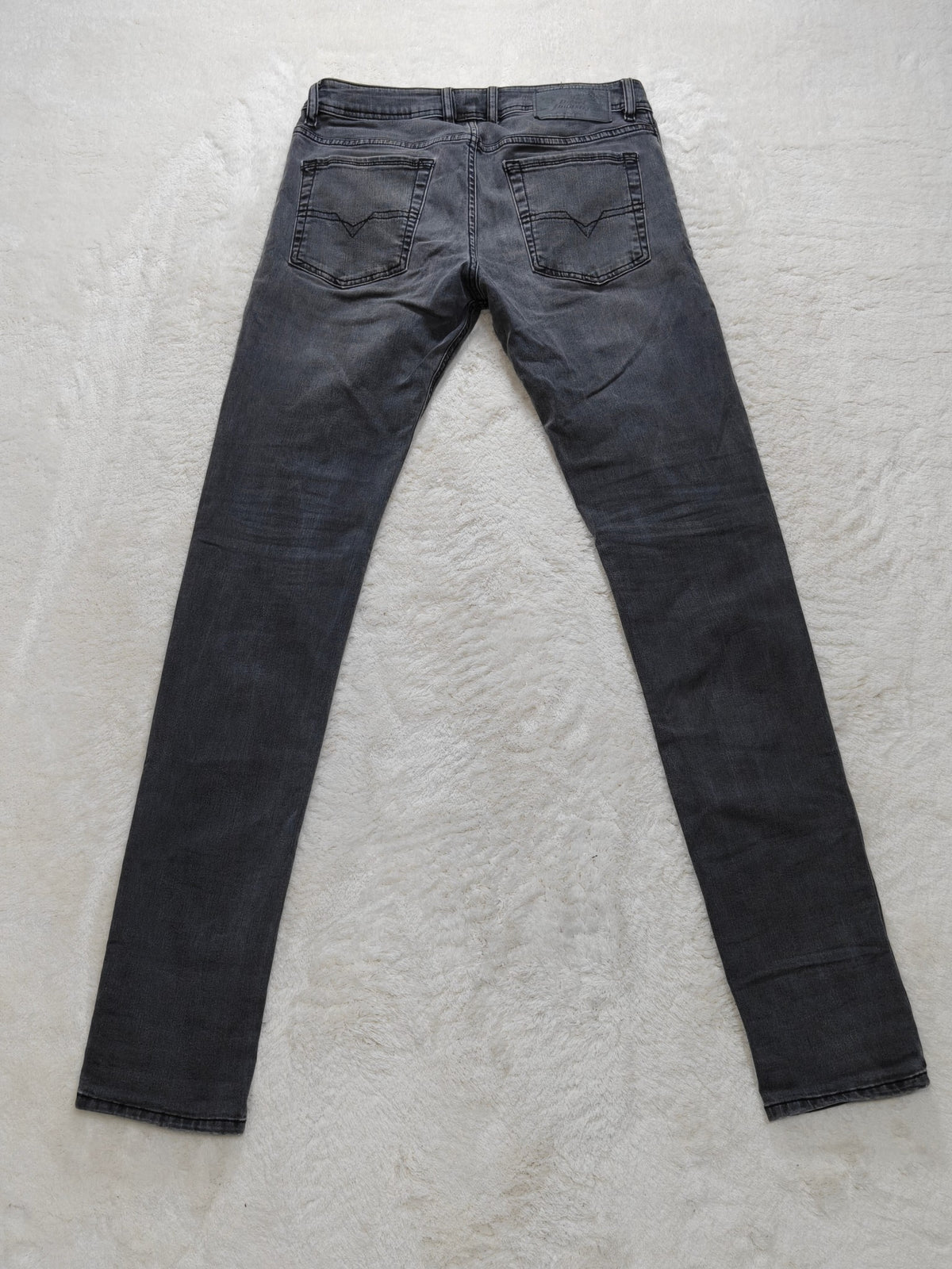 Men Diesel Troxer Black R6QE9 Slim W29 L32 Y2K Jeans