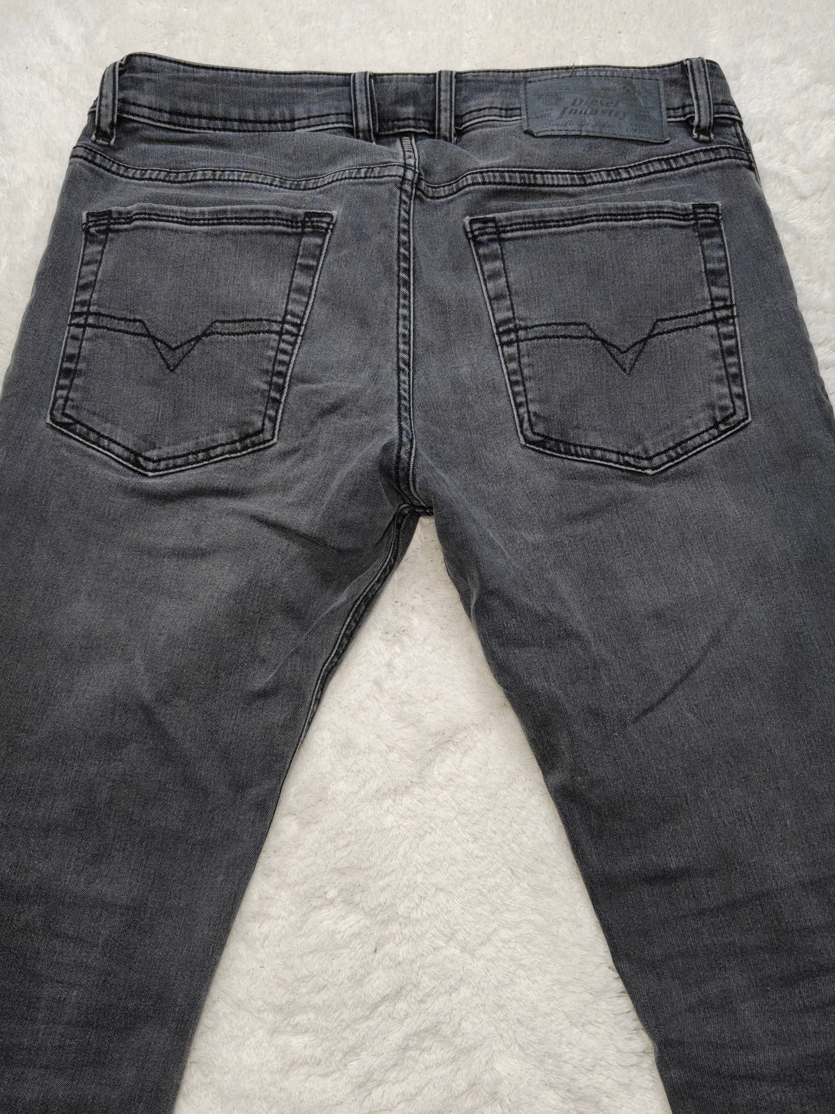 Men Diesel Troxer Black R6QE9 Slim W29 L32 Y2K Jeans