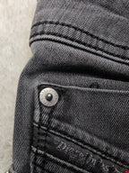 Men Diesel Troxer Black R6QE9 Slim W29 L32 Y2K Jeans