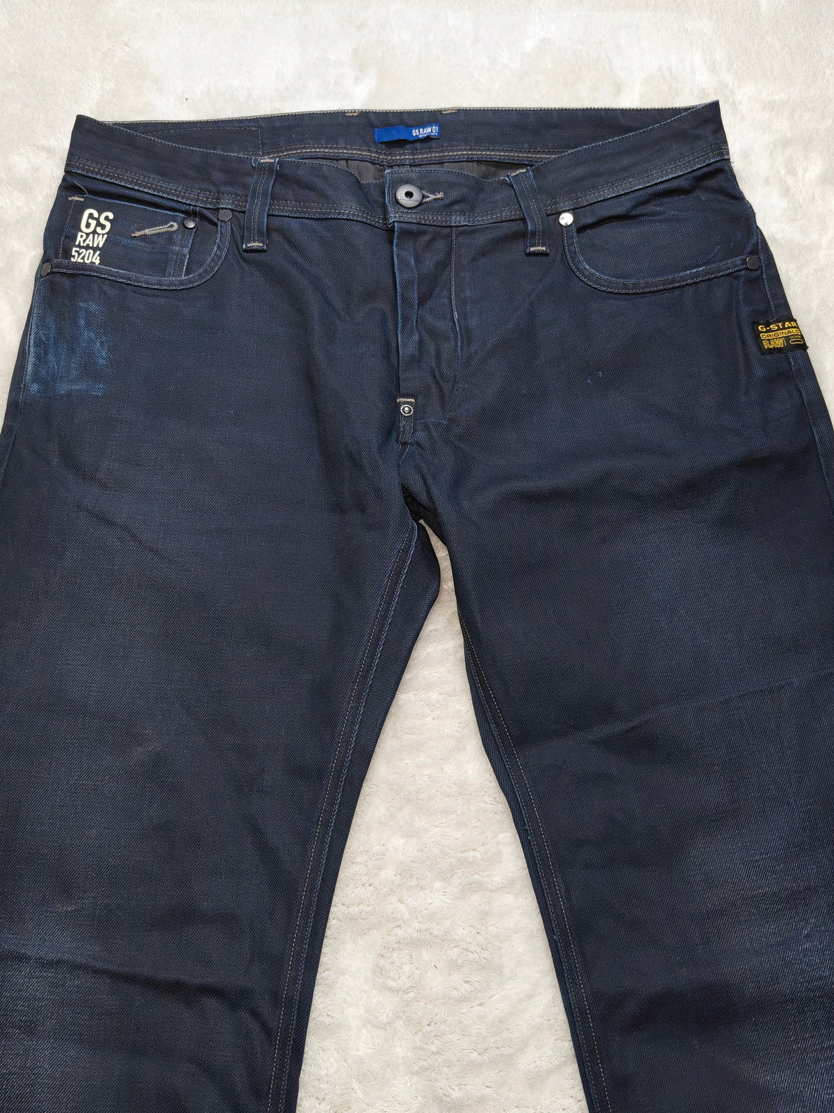 Men G-star Attacc Dark blue 5204 Straight fit W34 L34 2010s Jeans