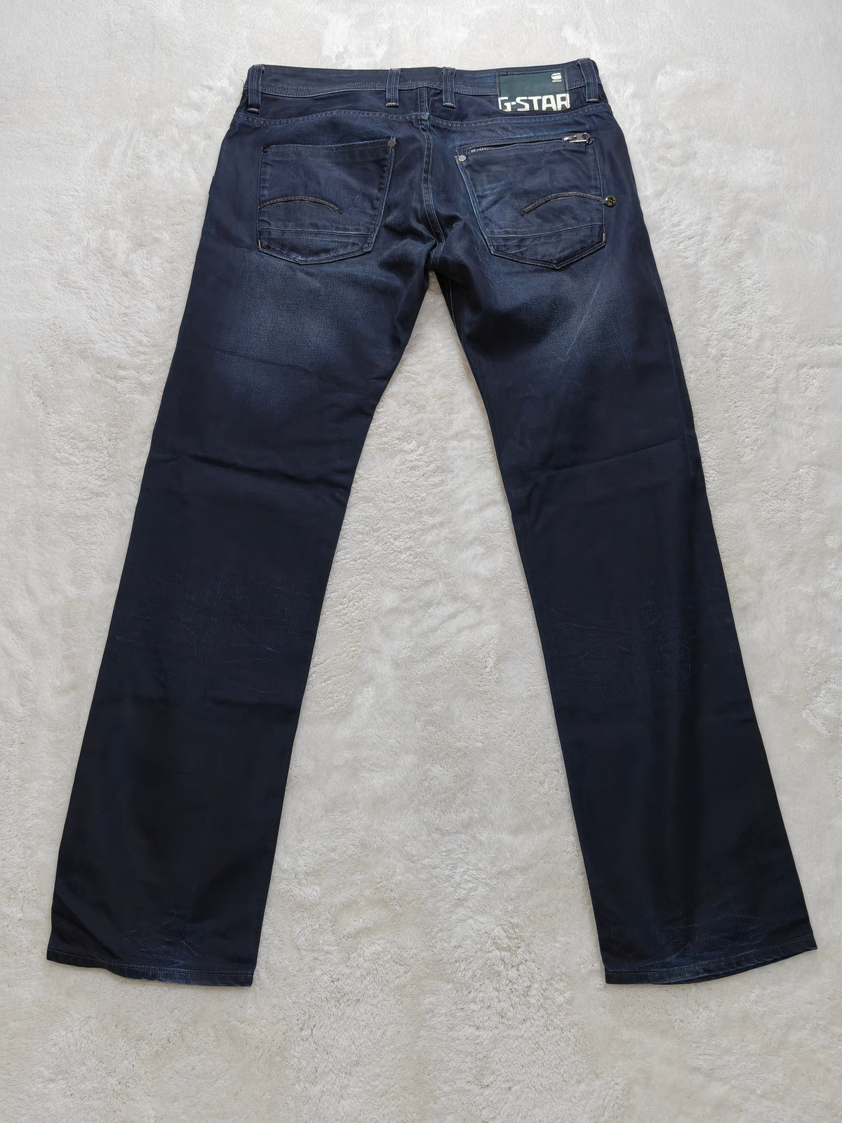 Men G-star Attacc Dark blue 5204 Straight fit W34 L34 2010s Jeans
