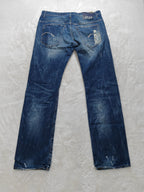 Men G-star Morris Blue DEEP INDIGO MM Straight W34 L34 2000s Jeans