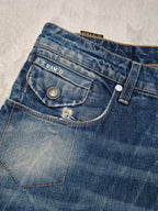 Men G-star Morris Blue DEEP INDIGO MM Straight W34 L34 2000s Jeans