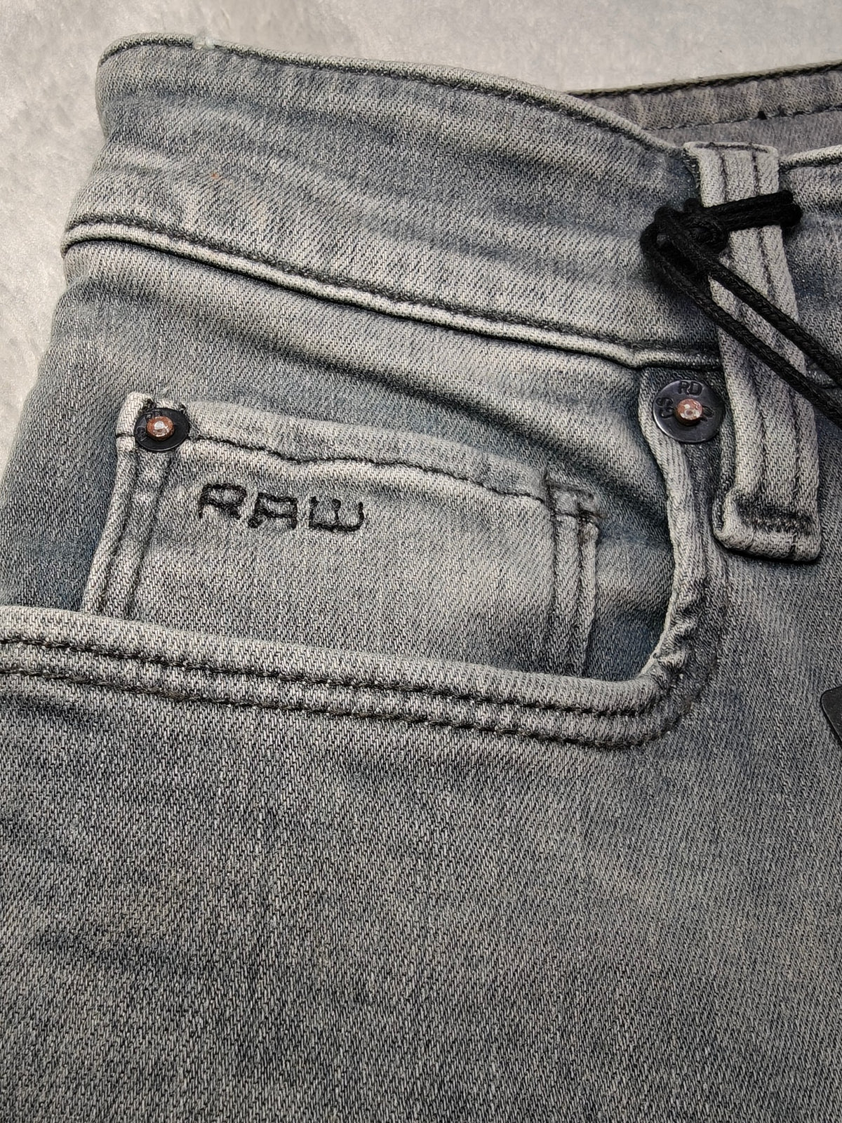 Men G-Star RAW 3301 Faded industrial grey Skinny W27 L32 Jeans