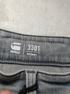 Men G-Star RAW 3301 Faded industrial grey Skinny W27 L32 Jeans