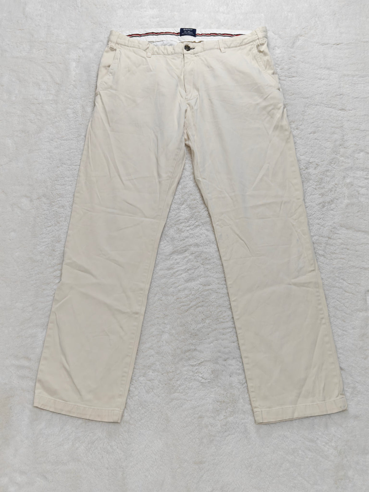 Men Gant Chino Cream Regular fit W36 L32 Y2K Pants