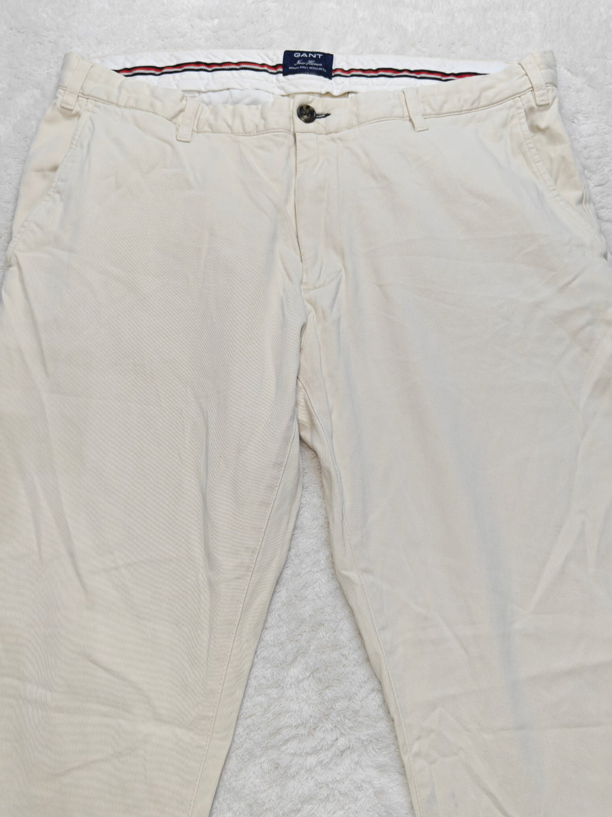 Men Gant Chino Cream Regular fit W36 L32 Y2K Pants