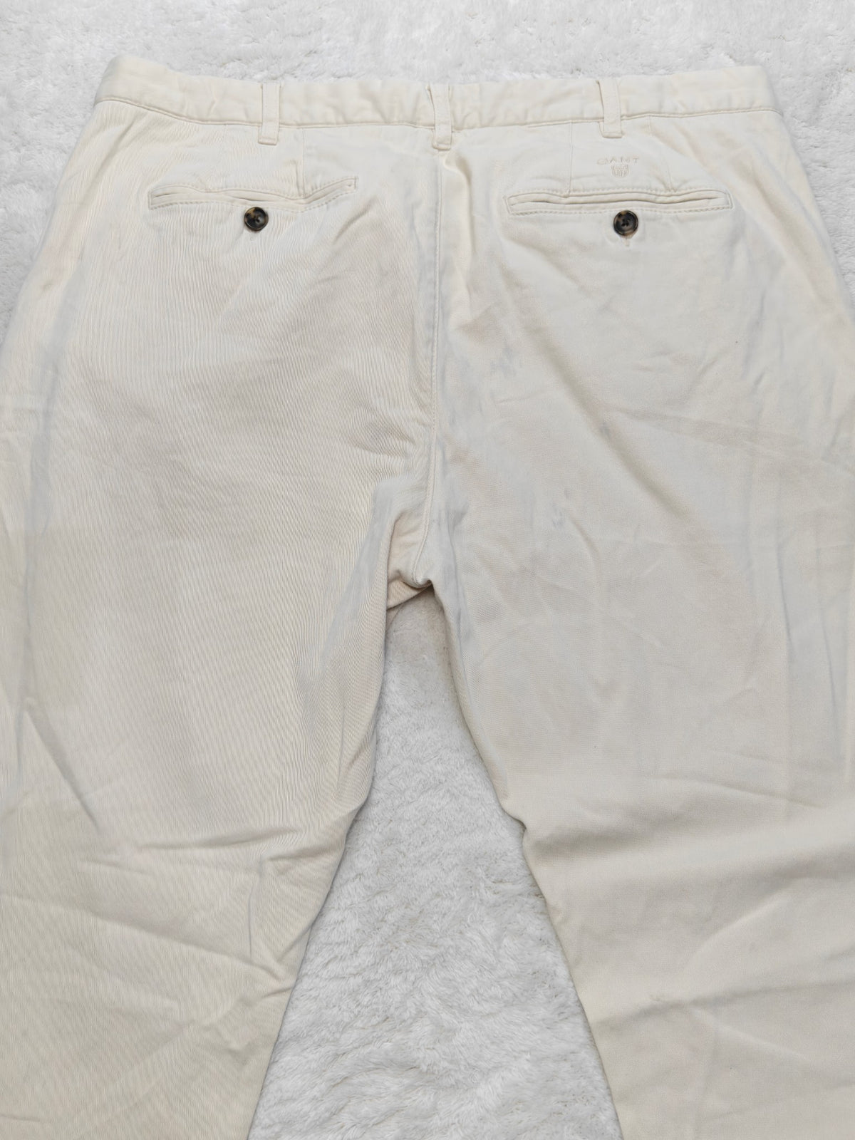 Men Gant Chino Cream Regular fit W36 L32 Y2K Pants