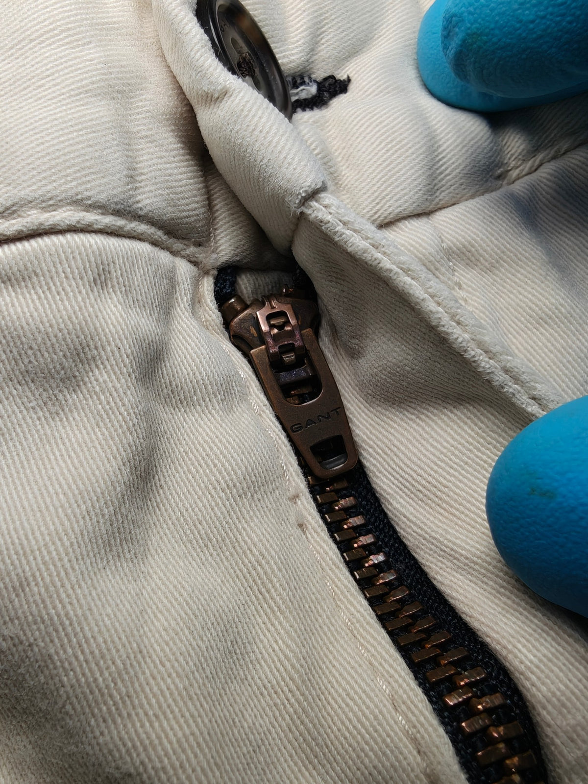Men Gant Chino Cream Regular fit W36 L32 Y2K Pants