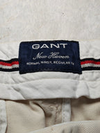 Men Gant Chino Cream Regular fit W36 L32 Y2K Pants