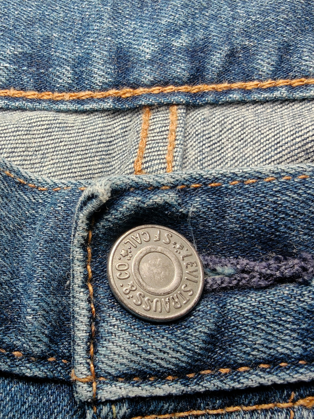 Men Levi's 501 Blue 3339 Straight W36 L30 Y2K Jeans