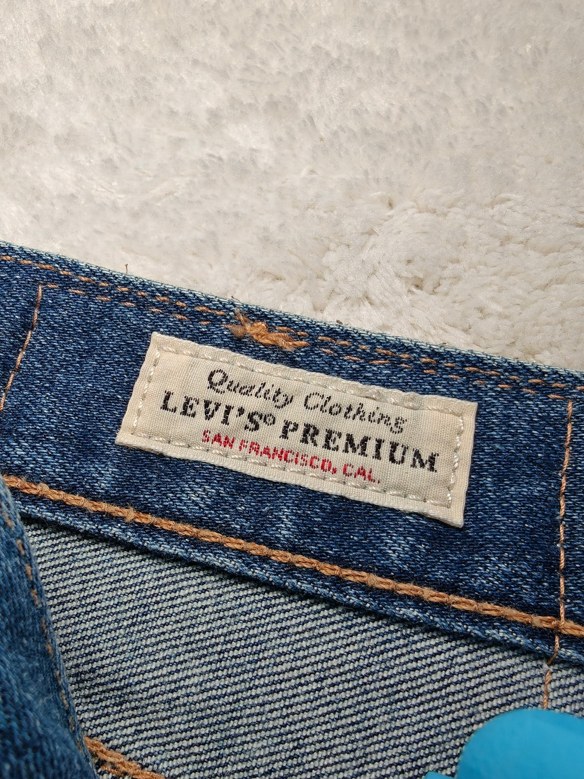 Men Levi's 501 Blue 3339 Straight W36 L30 Y2K Jeans