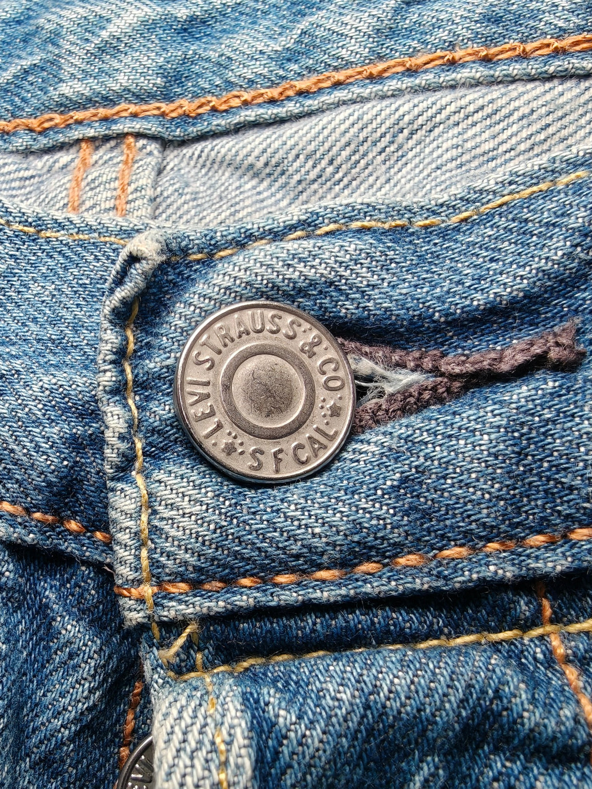 Men Levi's 501 Light blue Straight W31 L32 Y2K Jeans
