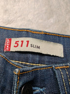 Men Levi's 511 Blue 0376 Slim W30 L28 Y2K Jeans