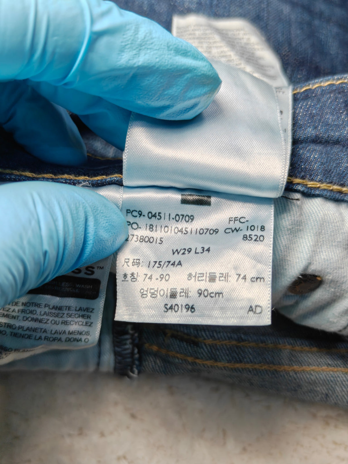 Men Levi's 511 Blue Slim W29 L34 Y2K Jeans
