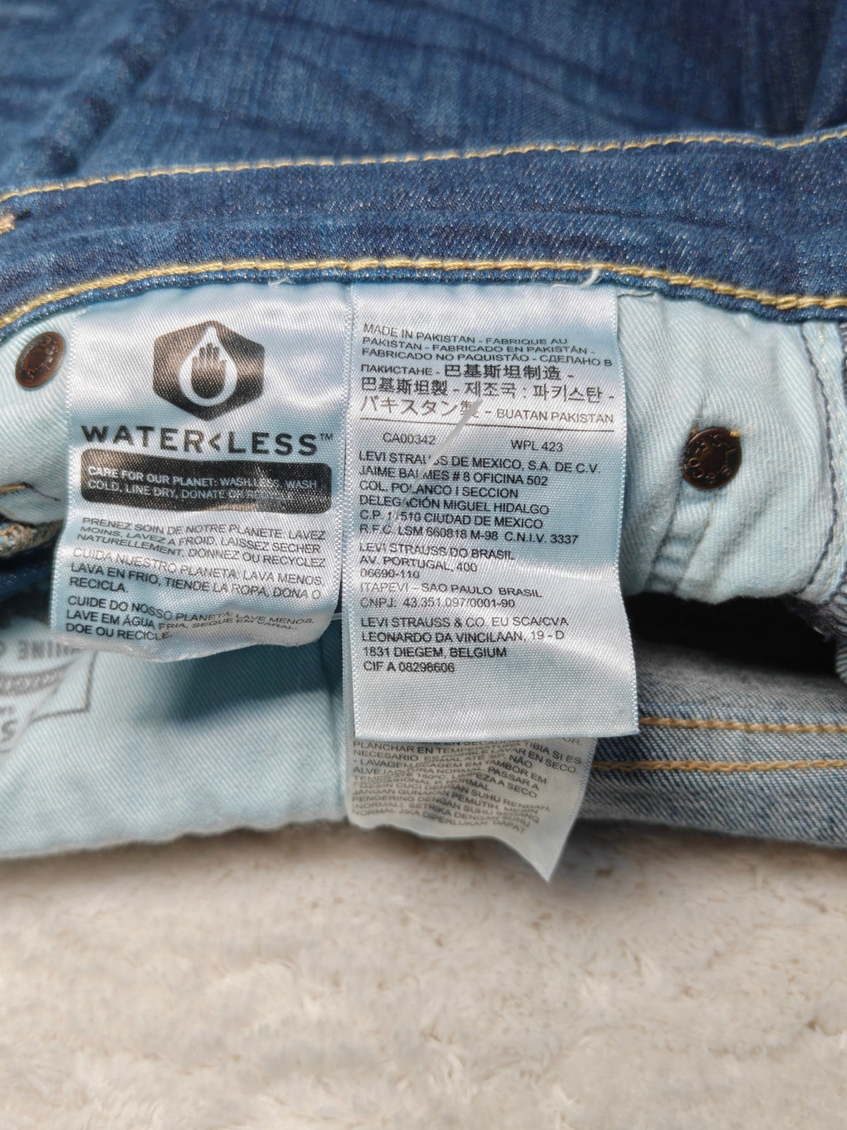 Men Levi's 511 Blue Slim W29 L34 Y2K Jeans