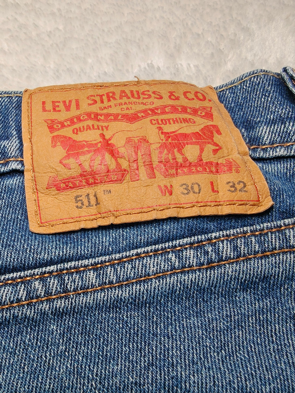 Men Levi's 511 Blue Slim W30 L32 Y2K Jeans