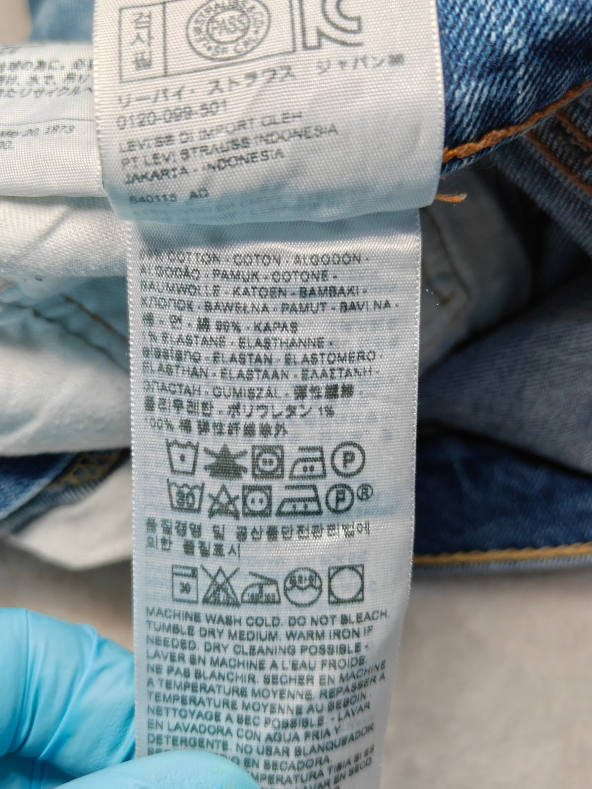 Men Levi's 511 Blue Slim W30 L32 Y2K Jeans