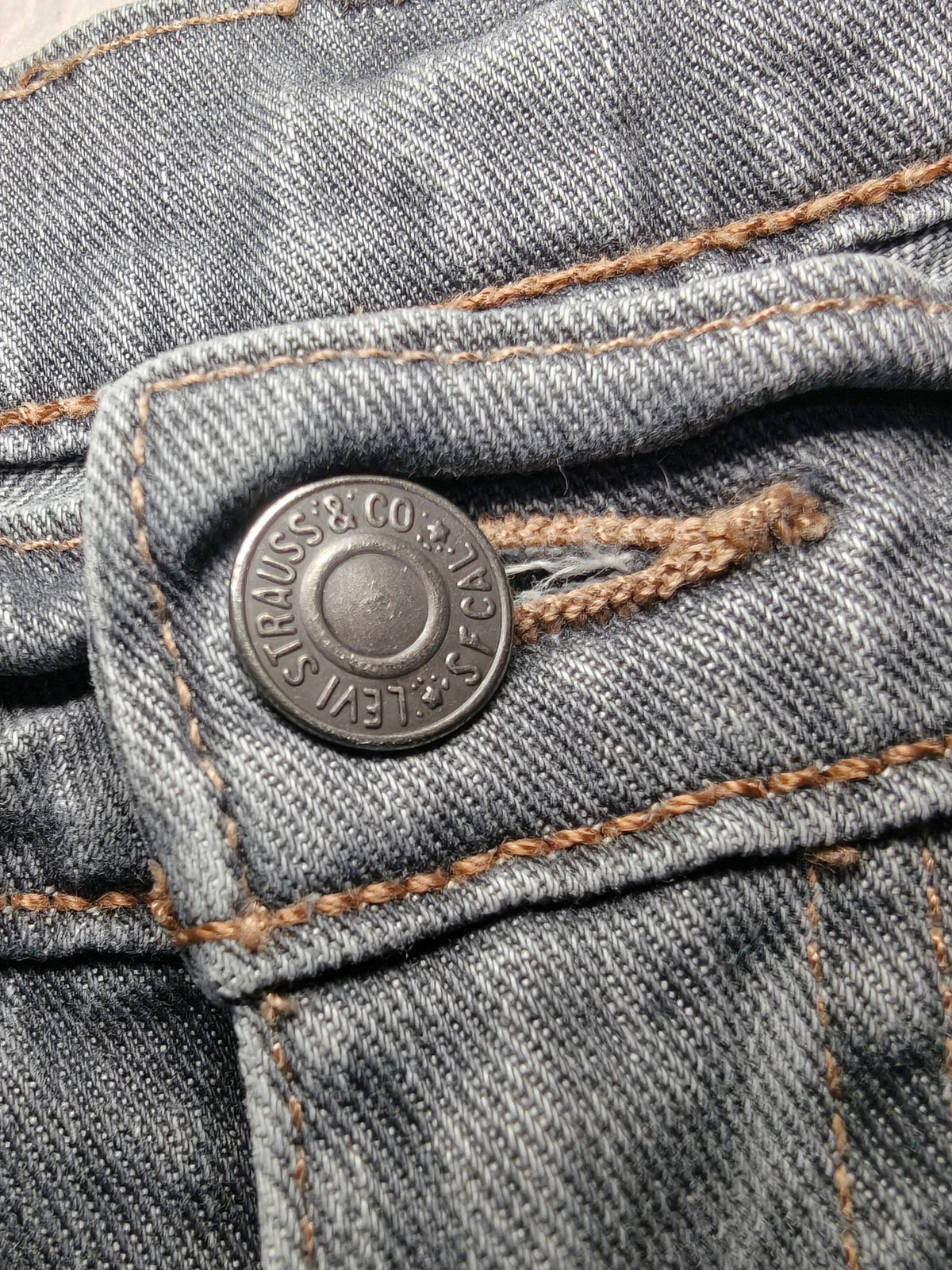 Men Levi's 511 Grey Slim W36 L32 Y2K Jeans