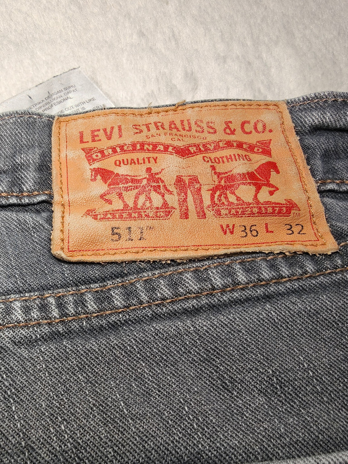 Men Levi's 511 Grey Slim W36 L32 Y2K Jeans