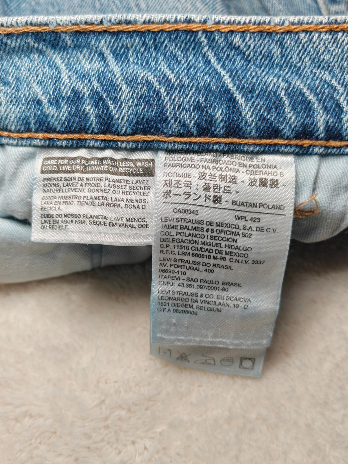 Men Levi's 511 Light blue Slim W33 L32 Jeans