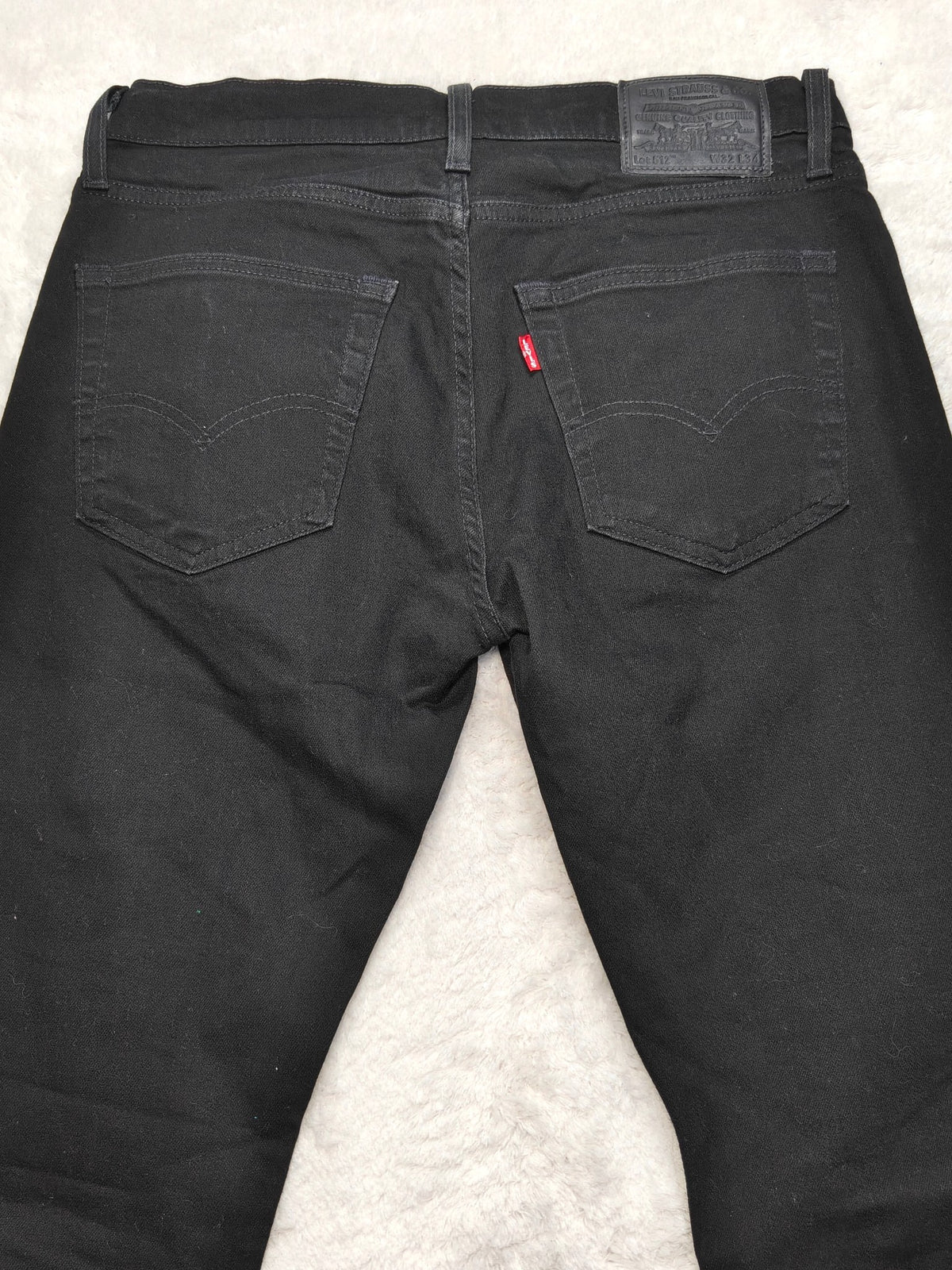 Men Levi's 512 Black 0018 Slim W32 L34 Y2K Jeans