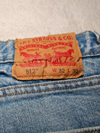 Men Levi's 512 Light blue Slim W32 L30 Y2K Jeans