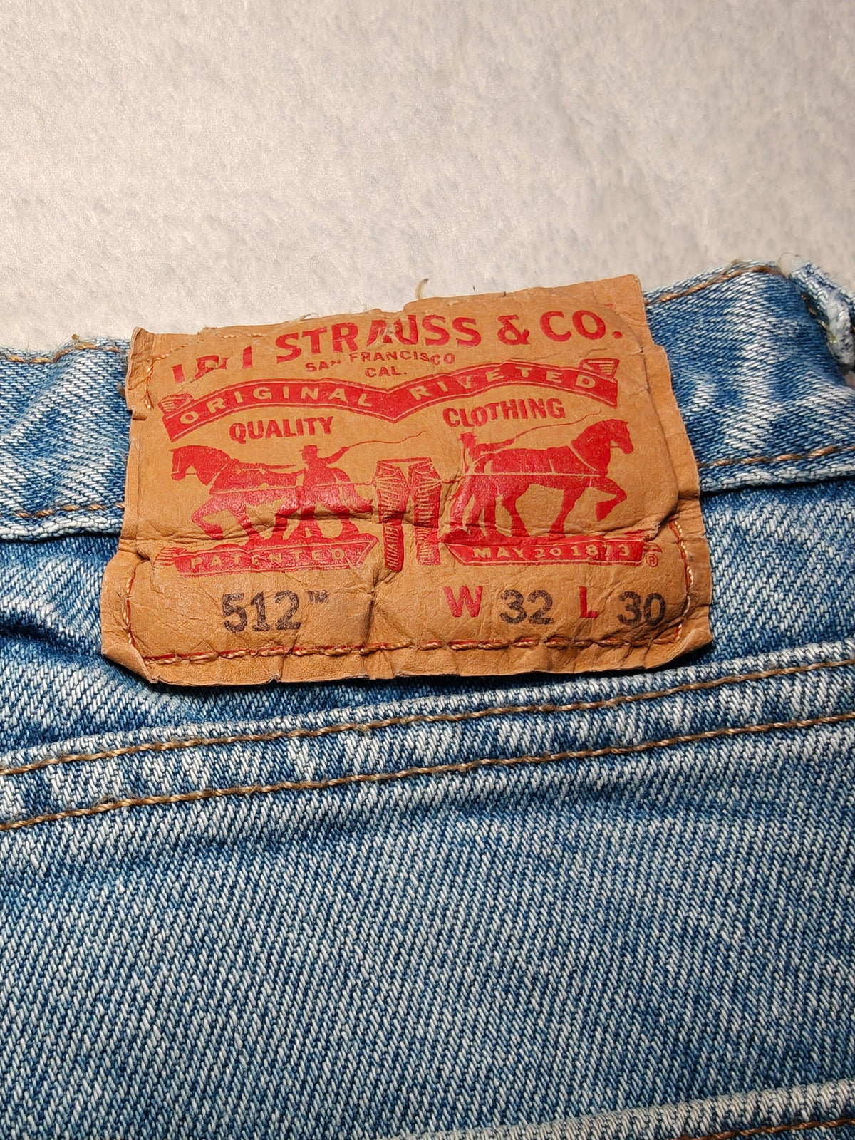 Men Levi's 512 Light blue Slim W32 L30 Y2K Jeans