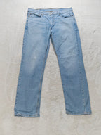 Men Levi's 514 Light blue Straight W38 L32 Y2K Jeans
