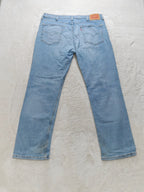 Men Levi's 514 Light blue Straight W38 L32 Y2K Jeans