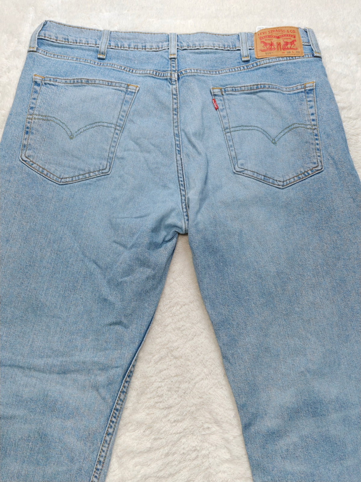 Men Levi's 514 Light blue Straight W38 L32 Y2K Jeans