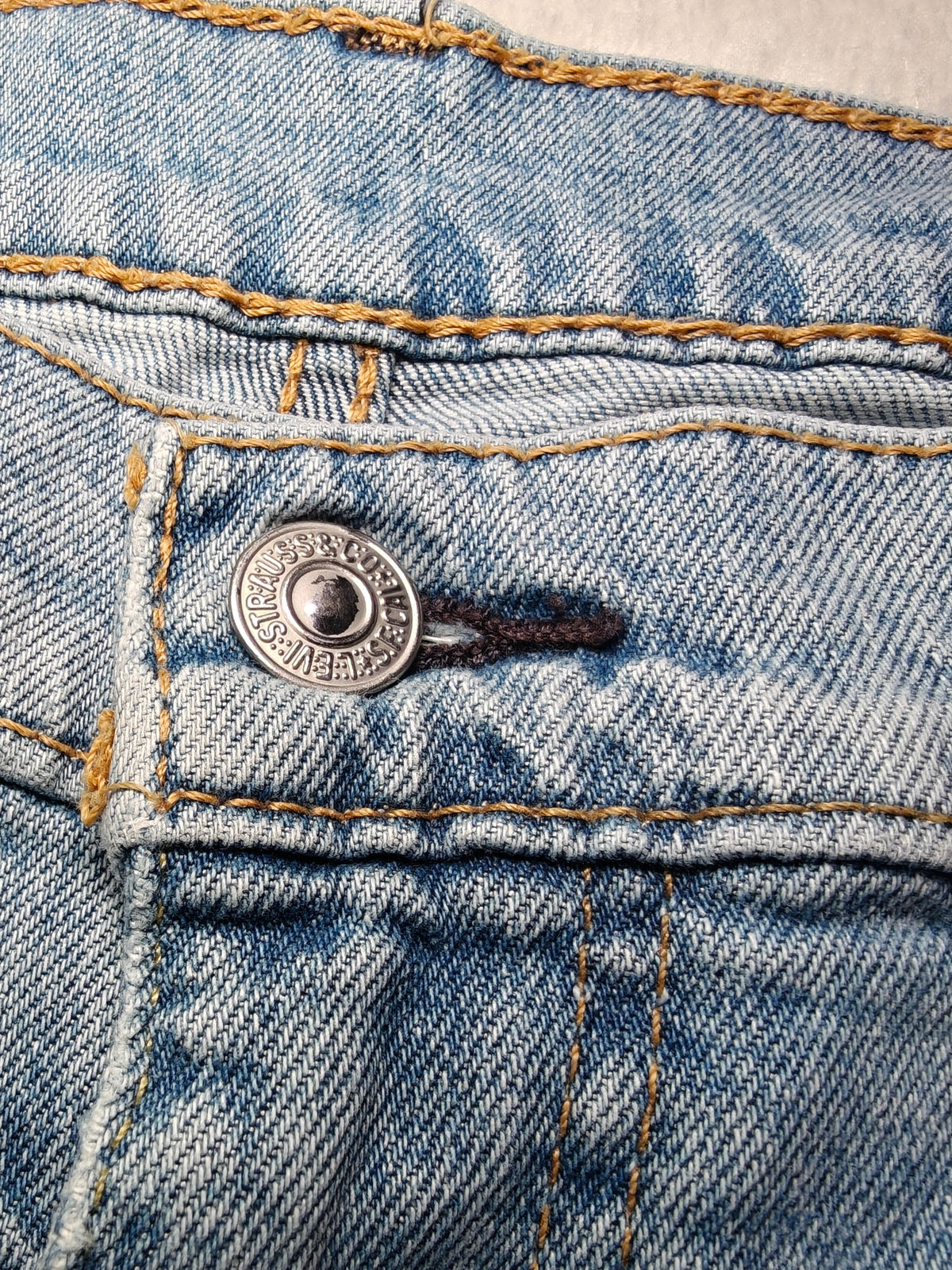 Men Levi's 514 Light blue Straight W38 L32 Y2K Jeans