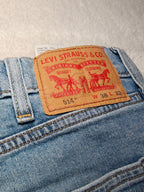 Men Levi's 514 Light blue Straight W38 L32 Y2K Jeans
