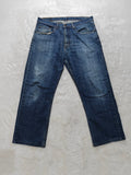 Men Levi's 752 Blue 0011 Straight W36 L28 2000s Jeans