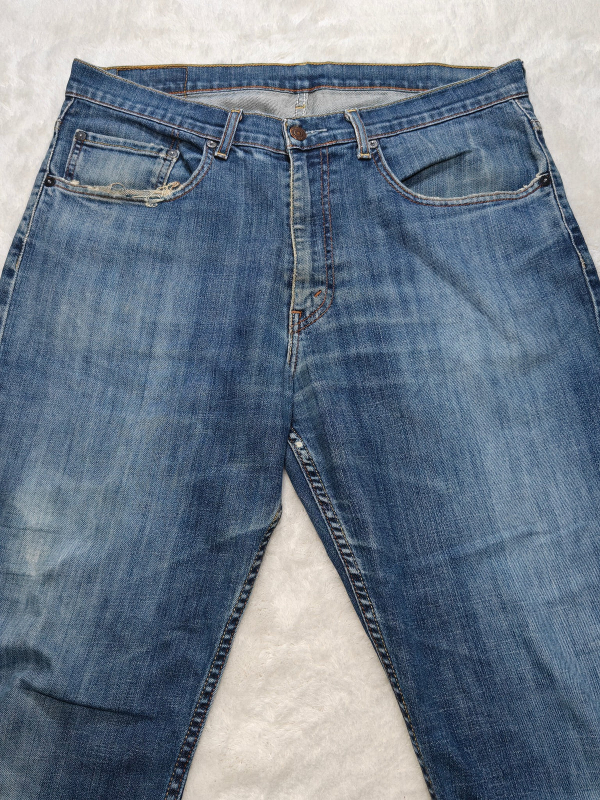 Men Levi's 752 Blue 0011 Straight W36 L28 2000s Jeans