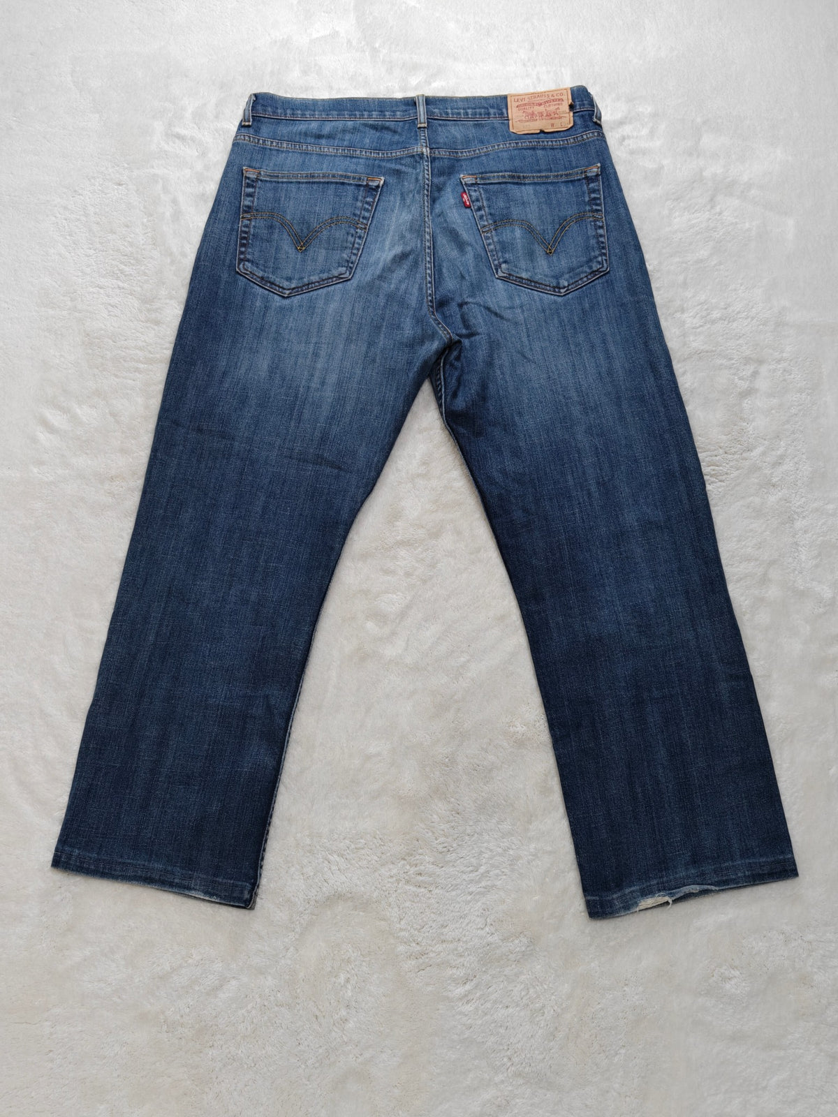 Men Levi's 752 Blue 0011 Straight W36 L28 2000s Jeans