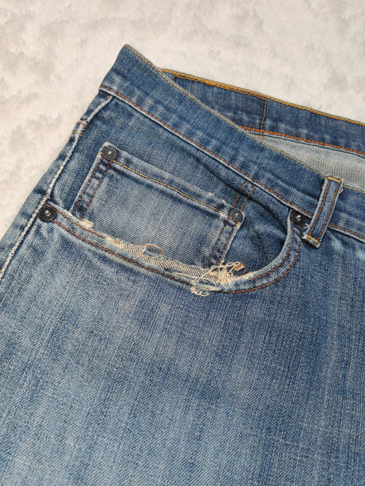 Men Levi's 752 Blue 0011 Straight W36 L28 2000s Jeans