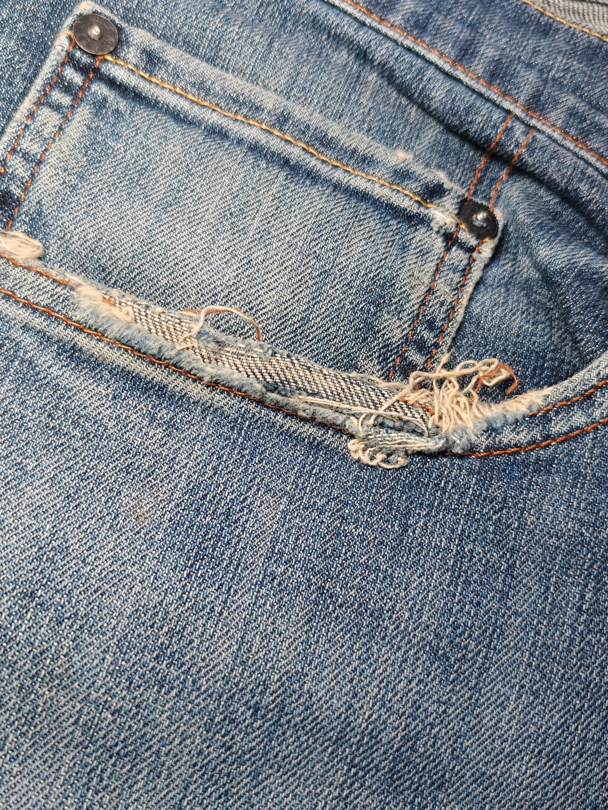 Men Levi's 752 Blue 0011 Straight W36 L28 2000s Jeans
