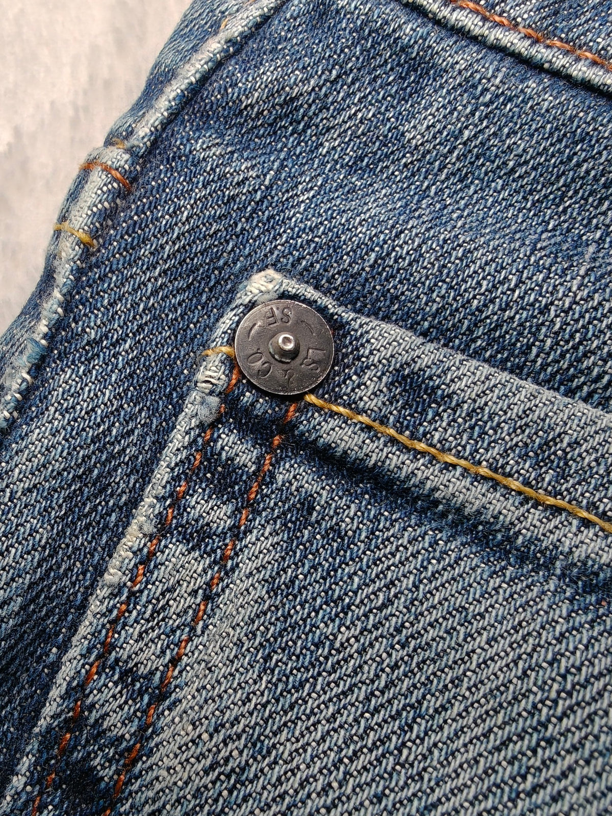 Men Levi's 752 Blue 0011 Straight W36 L28 2000s Jeans