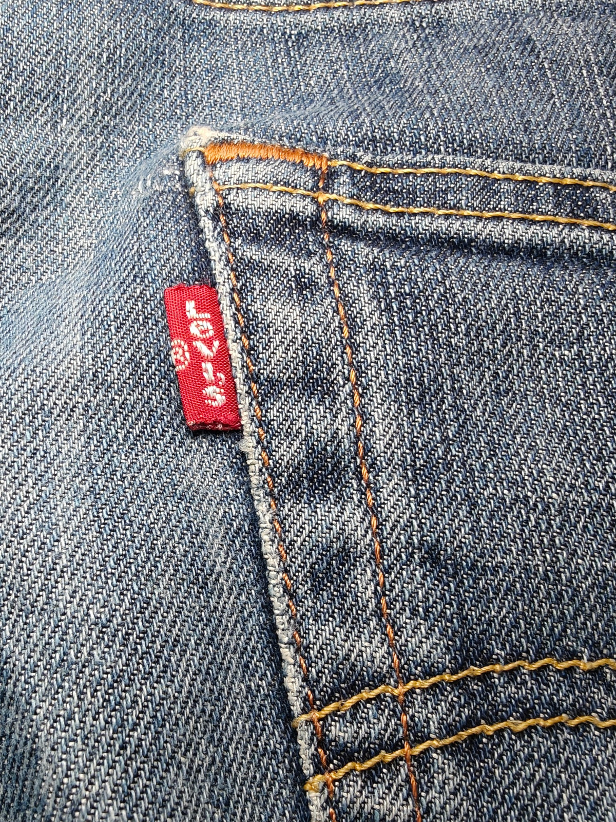 Men Levi's 752 Blue 0011 Straight W36 L28 2000s Jeans