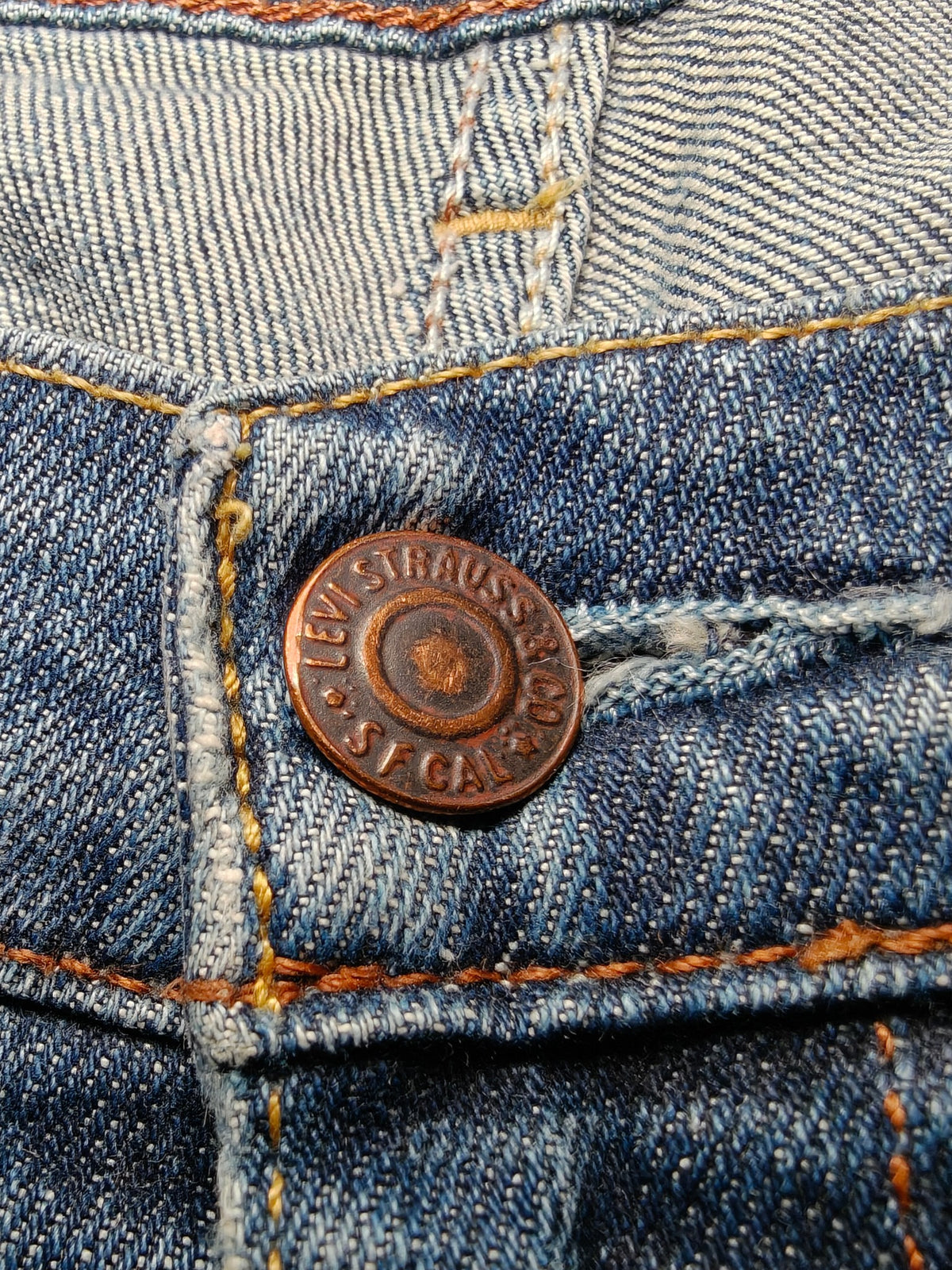 Men Levi's 752 Blue 0011 Straight W36 L28 2000s Jeans